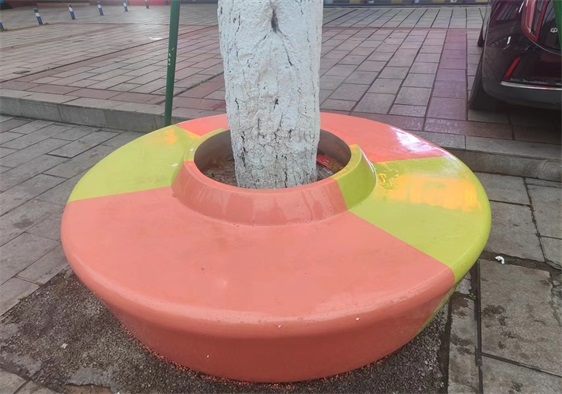 萬（wàn）盛玻璃鋼圍樹椅，玻璃鋼座椅（yǐ）